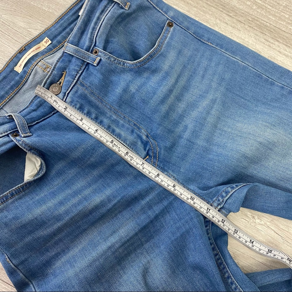 🧧SOLD🧧Levi’s 721 Vintage High Rise Orange Tan Jeans - Picture 5 of 9